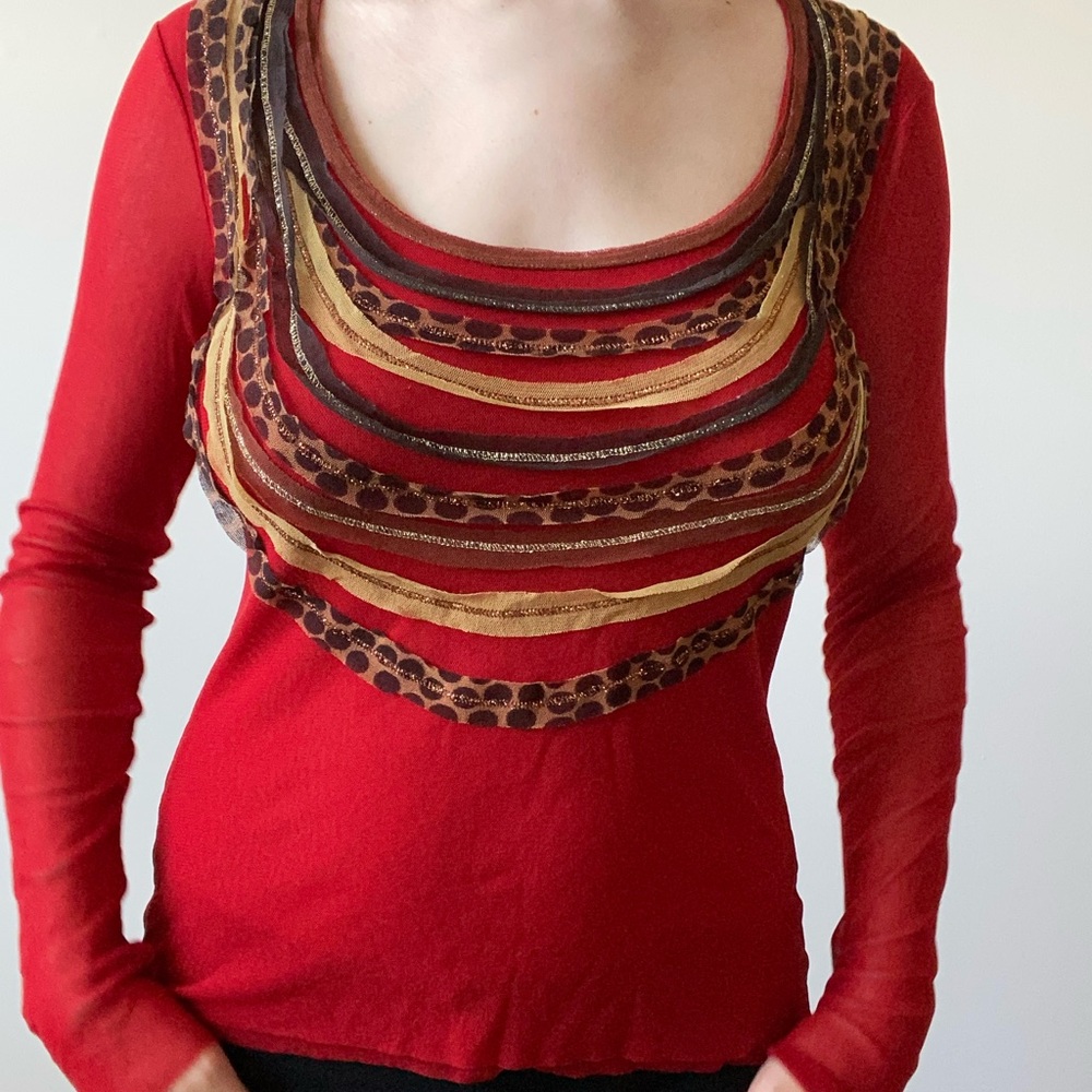 insane mesh fuzzi top!!